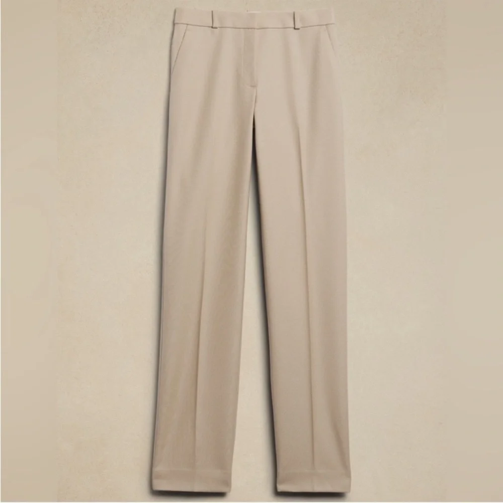 FINAL MARKDOWN NWT! Banana Republic Black Lido Straight Italian Wool Pant  💜 - Picture 5 of 13